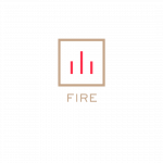 Elemento Fitness Fire element in gold with no background